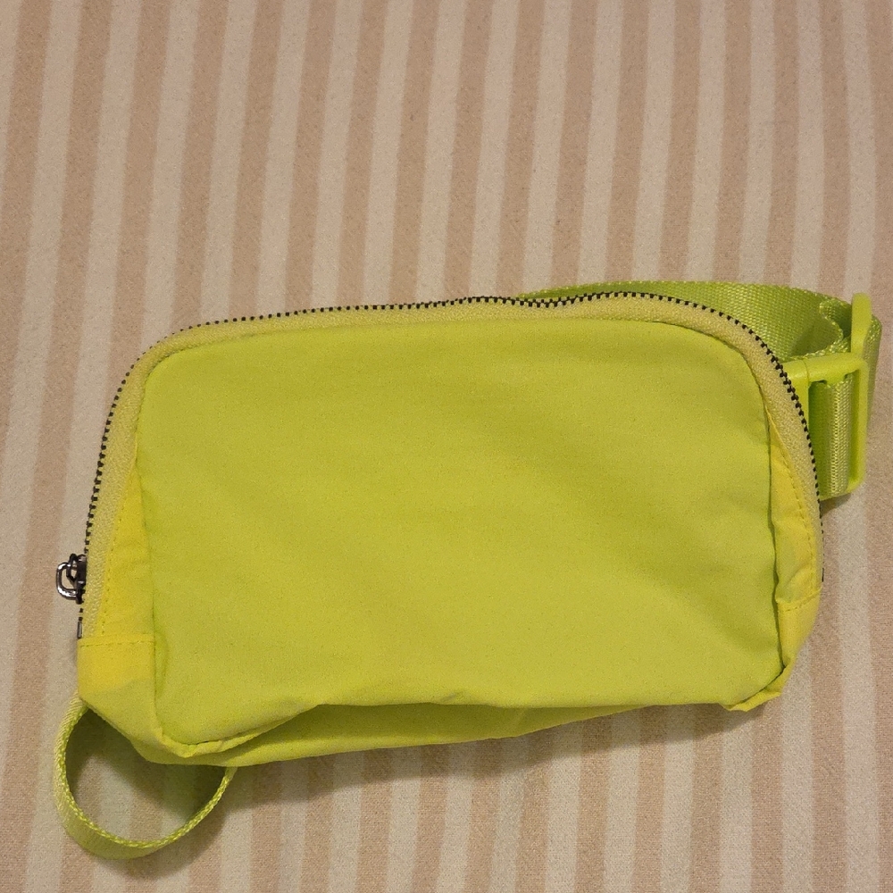 Vibrant Neon Yellow Belt Bag